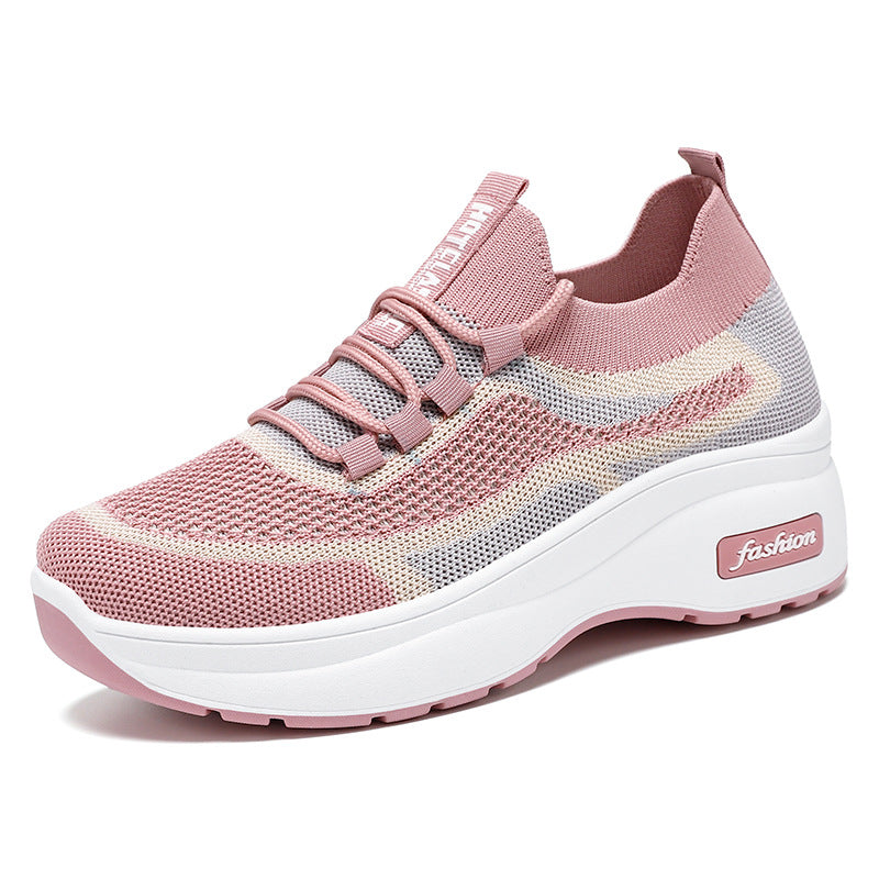 Dame Sporty Sneakers med åndbart strikdesign og komfortabel dæmpning Stilla