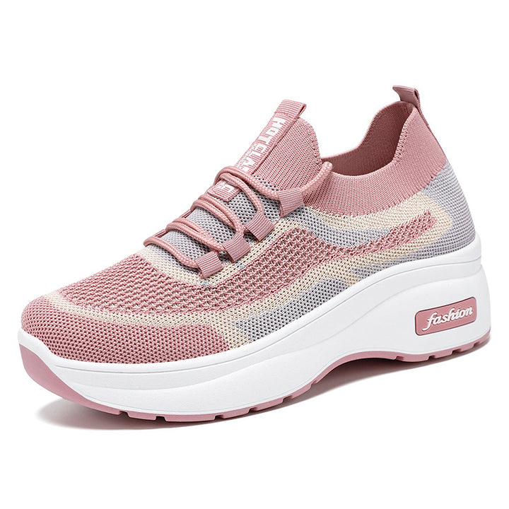 Dame Sporty Sneakers med åndbart strikdesign og komfortabel dæmpning Stilla