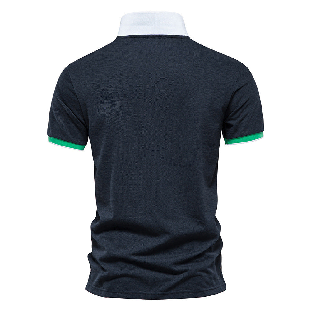 Herrer Poloshirt med moderne krave og praktisk lommeformat Stilla