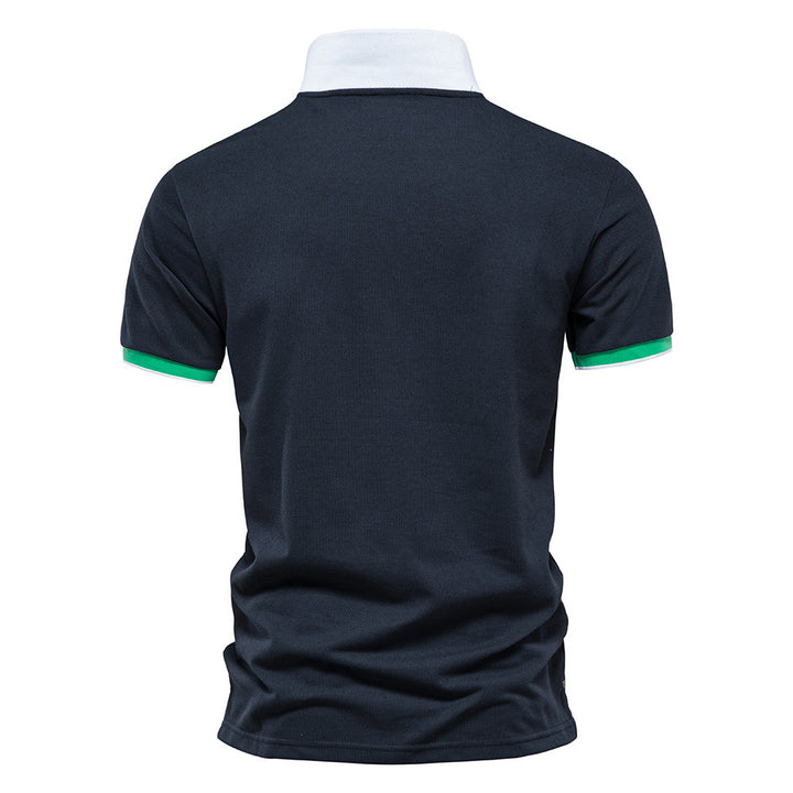 Herrer Poloshirt med moderne krave og praktisk lommeformat Stilla