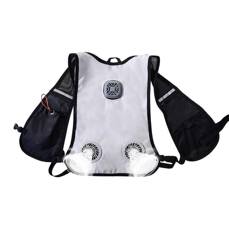 Herrer nan Ventilationskølevest med integrerede blæsere og åndbart mesh Skovae