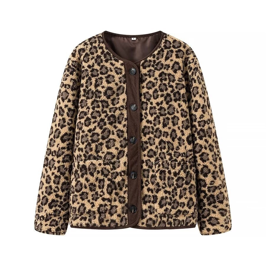 Kvinders varmeisolerede leopardmønsterjakke Stilla