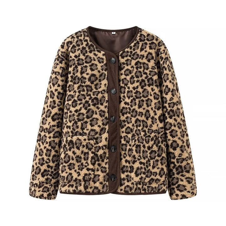Kvinders varmeisolerede leopardmønsterjakke Stilla