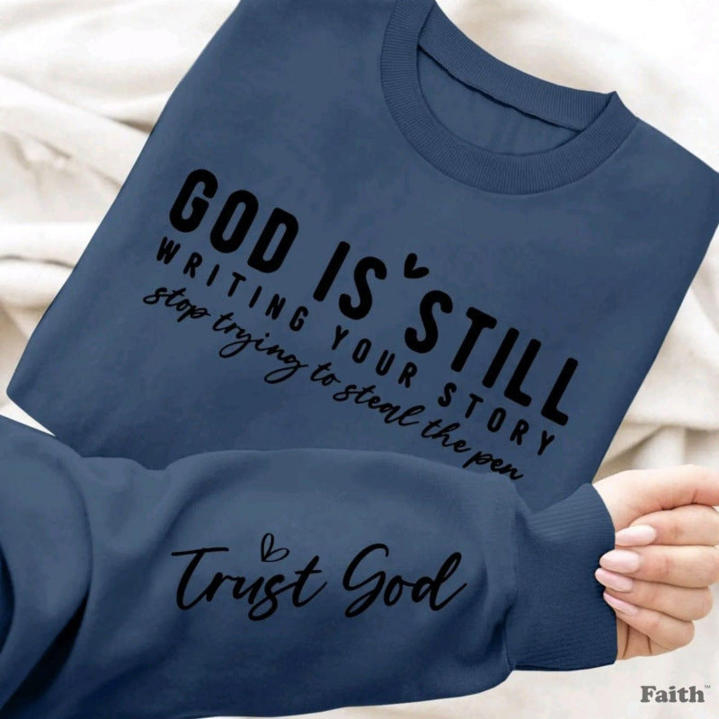 Kvinders sweater med inspirerende print og afslappet snit Stilla