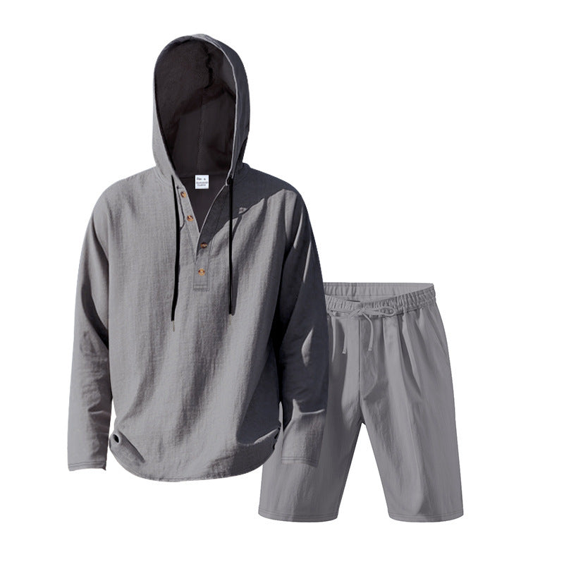 Dame Let Hoodie sæt med alsidige shorts Stilla
