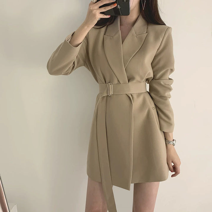 Stilla | LANG BEIGE JAKKE