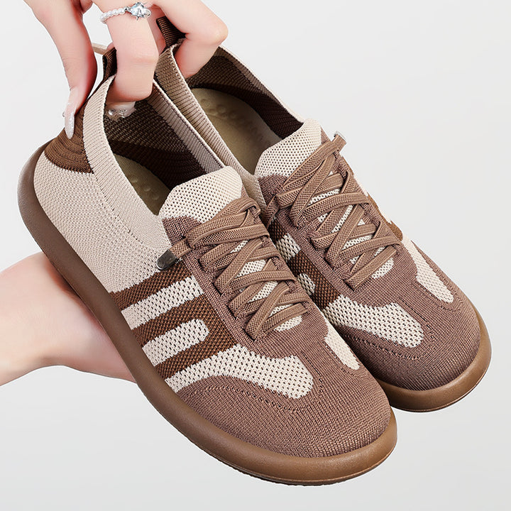 Femme Letvægts Åndbar Strik-Sneaker med Skridsikker Såler Stilla