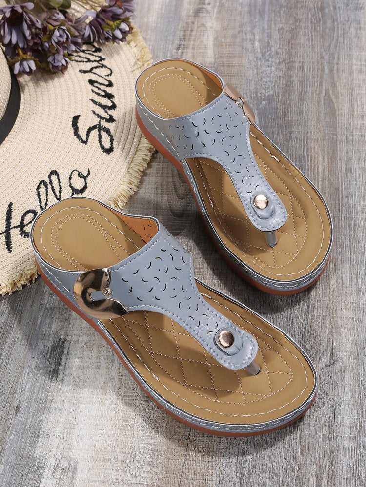 Dame fodseng-sandaler med moderigtigt hjerte-design og komfortabel sål Stilla