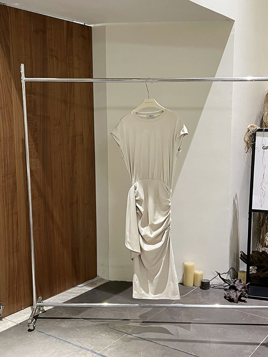 Dame Elegant Maxikjole med raffinerede Draperinger Stilla