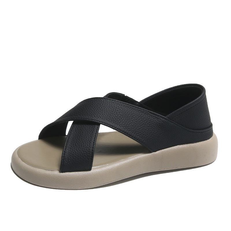 Dame komfortable sandaler med justerbar velcro og ergonomisk fodseng Stilla