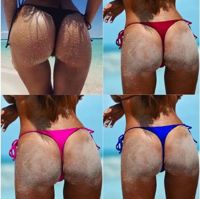 Dame bikini-bukser med ultra-høj skæring og justerbare stropper Skovae