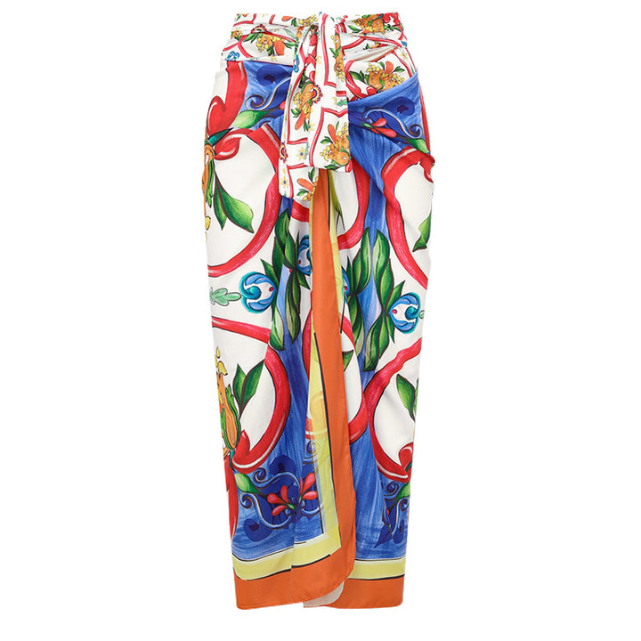 Dame Bikini-top og wrap skirt sæt Skovae