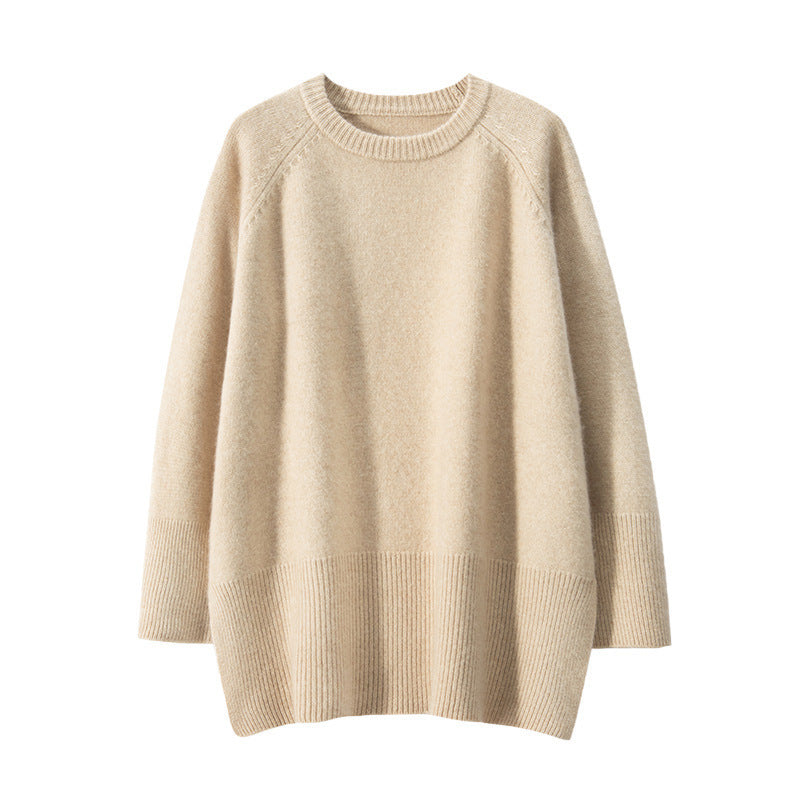 Dame chunky striktrøje med oversized design og voluminøse ærmer Stilla