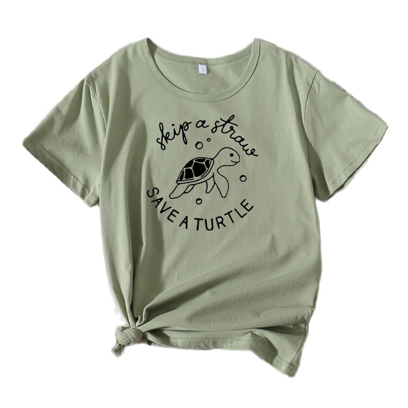 Kvinder eco-bevidst grafik T-shirt Stilla