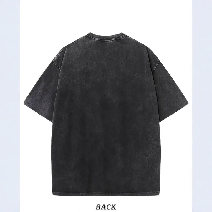 Dame T-shirt med afslappet oversized-snit og moderne grafisk design Stilla