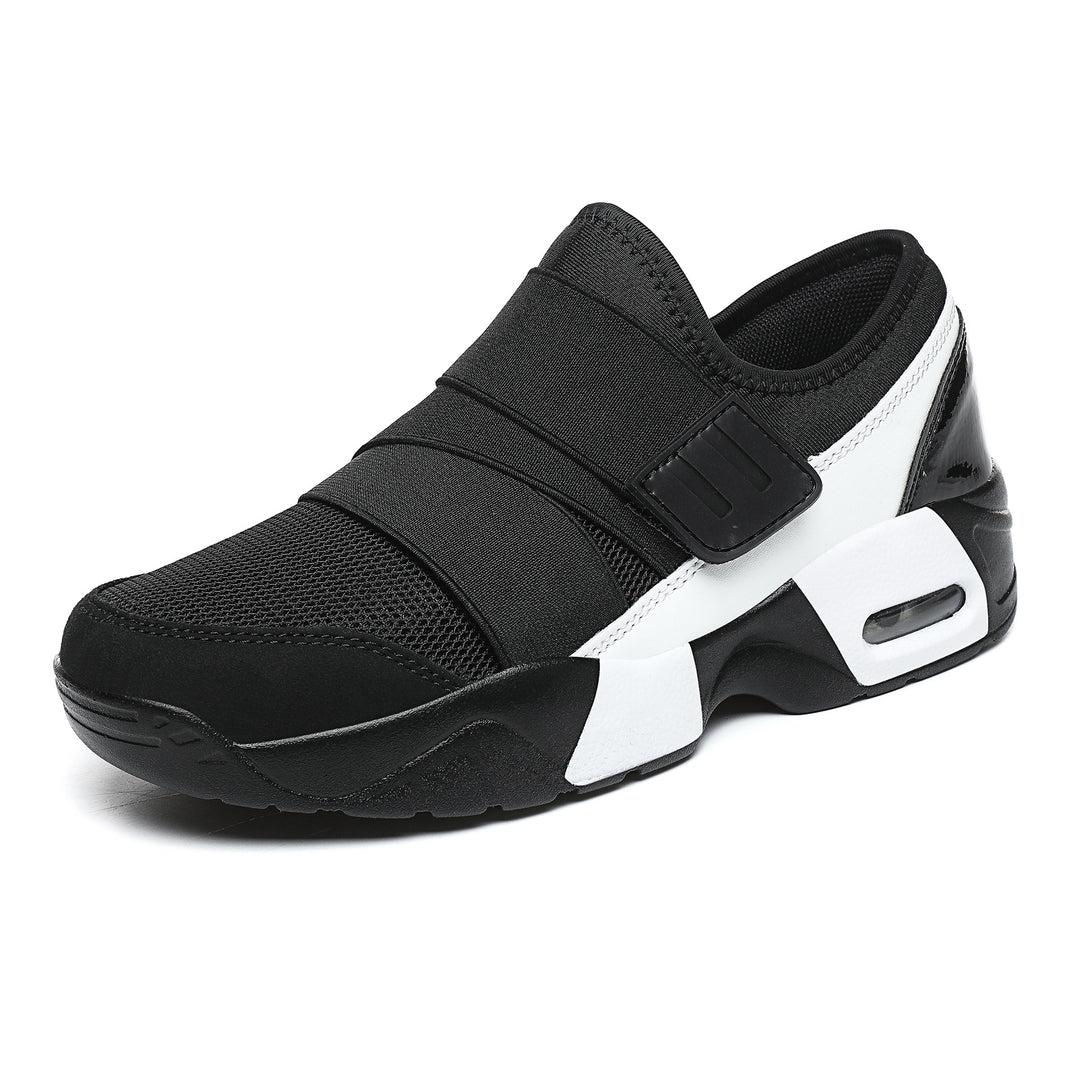 Dame nan Slip-on sneakers med bred elastisk rem, åndbart mesh og formet dæmpningssåle Skovae