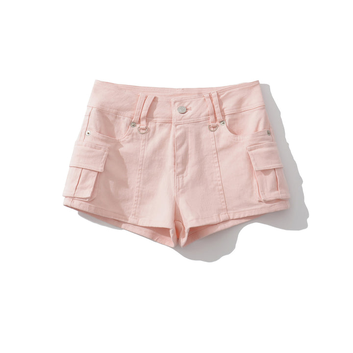 Dame Cargo-shorts med praktiske lommer og elastisk talje Stilla