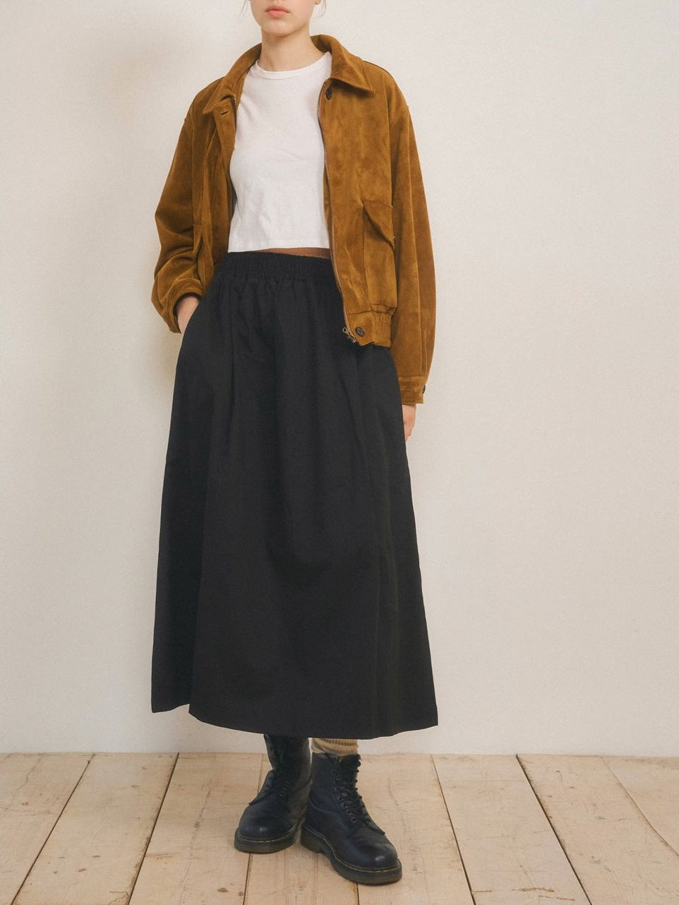 Dame Casual Utility-jakke med lommer og modigt snit Stilla
