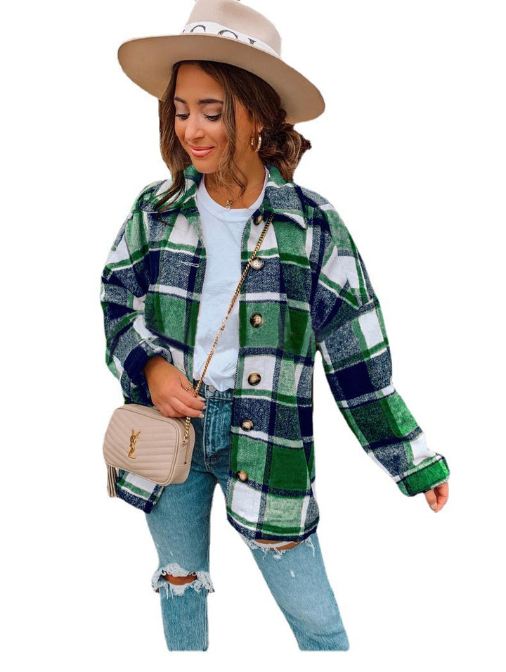 Dame oversized ternet bluse Stilla
