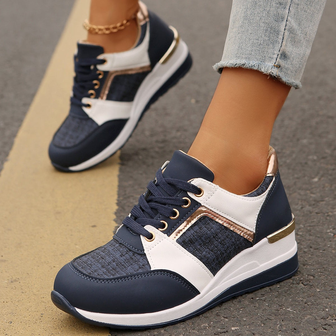 Dame Sportliche Sneakers med åndbar mesh-overflade og dämpende sål Stilla