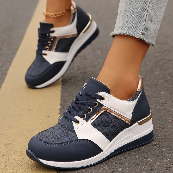 Dame Sportliche Sneakers med åndbar mesh-overflade og dämpende sål Stilla
