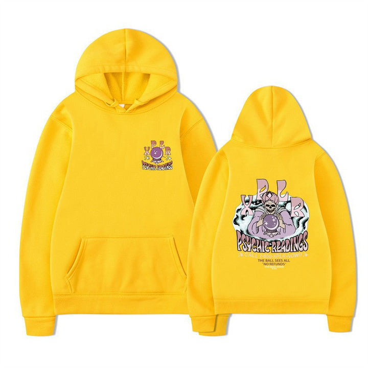 Dame hoodie med kreativ grafisk design Skovae
