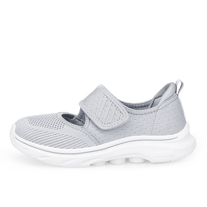 Dame nan Strik-Bælte-Sneaker med Velcro, polstret fodseng og stødabsorberende EVA-sål Skovae