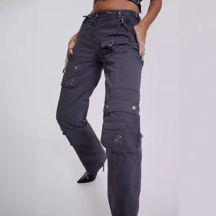 Dame Utility-inspireret cropped Jakke Stilla
