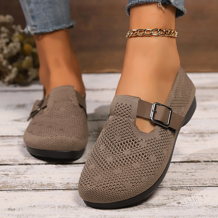 Dame behagelige slippers med åndbart overmateriale og elastisk pasform Stilla