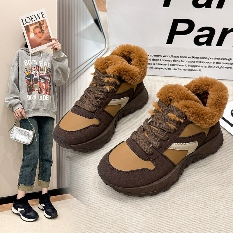 Dame Vinter-Sneakers med blødt inderfor og skridsikker sål Stilla