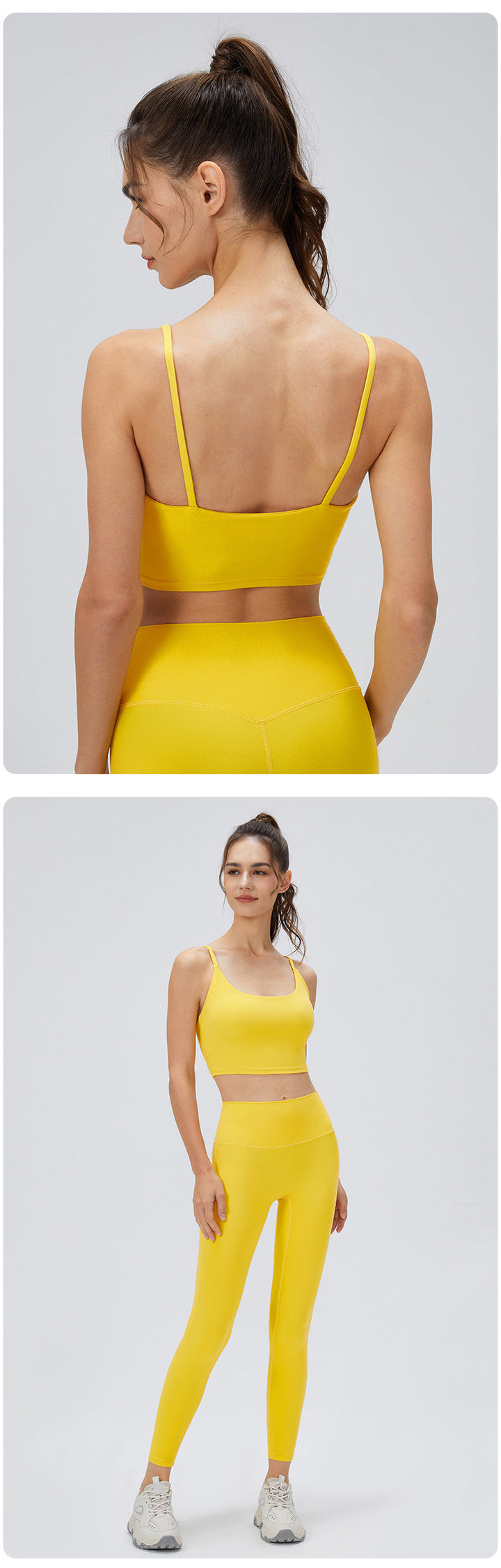 Stilla | Series Sports Bra Spaghetti Strap Yoga Top Til Kvinder, Åndbar Nude Følelse Til Løb Og Træning