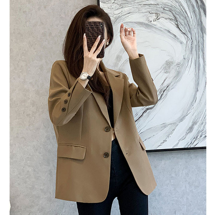 Dame mode blazer med struktureret stof og elegante detaljer Stilla