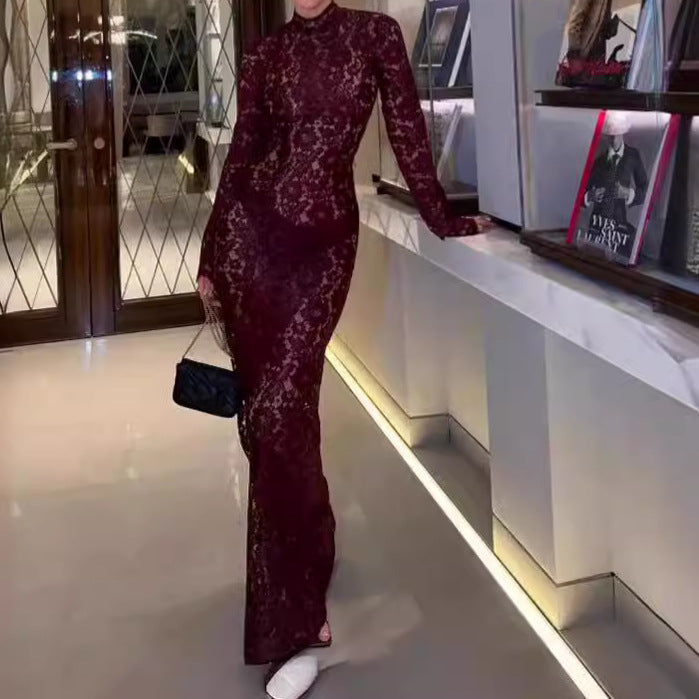 Femme Elegante Spidskjole Stilla