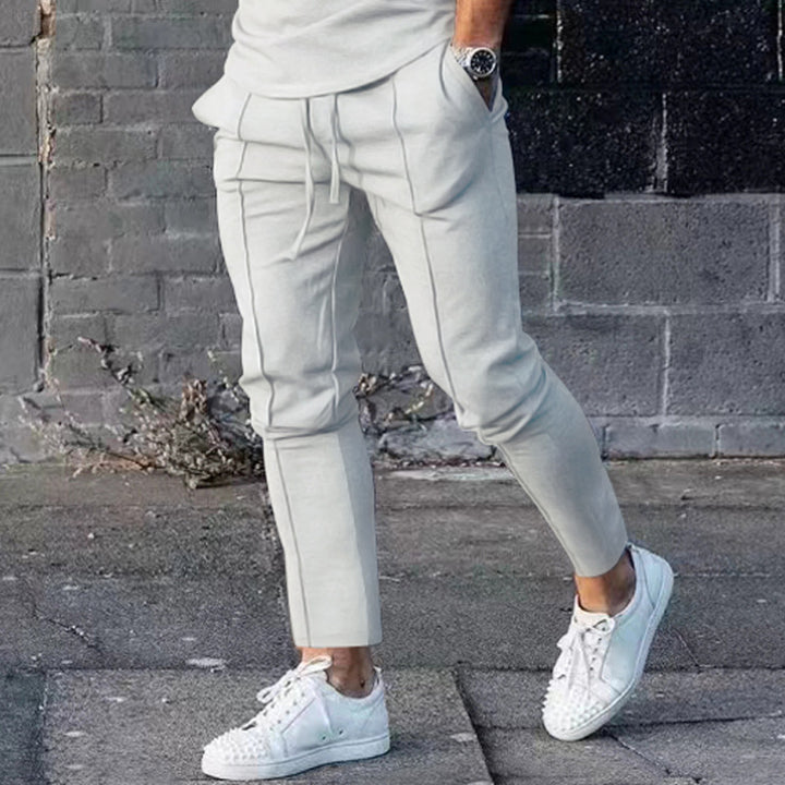 Herre fritids-joggingbukser med elastisk talje og stilfuldt design Stilla
