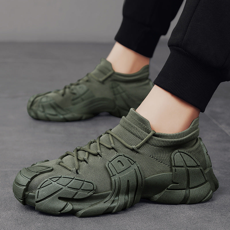 Herrer futuristiske sneakers med sok-lignende design og skridsikker sål Stilla