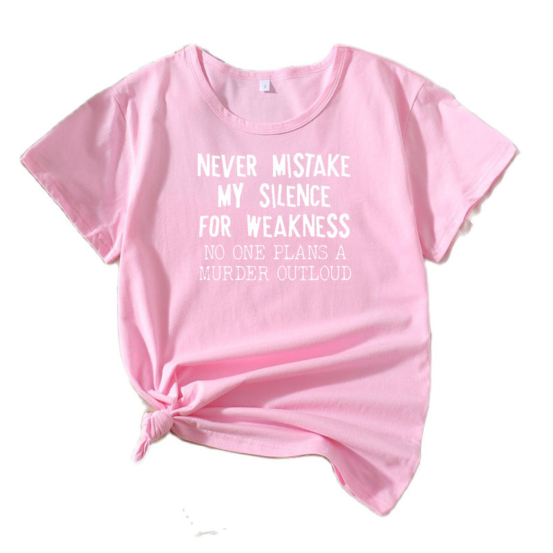Dame Kort Grafik T-shirt Stilla