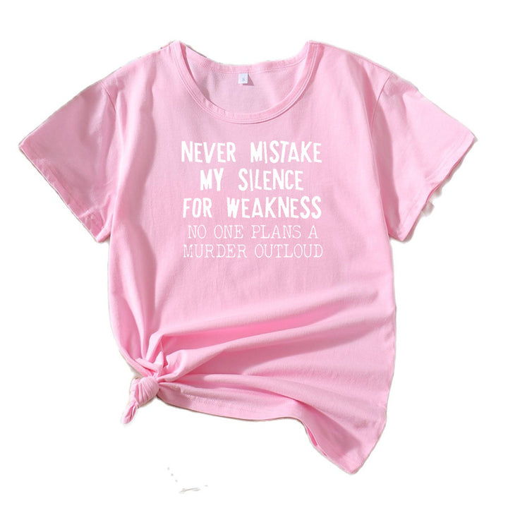 Dame Kort Grafik T-shirt Stilla