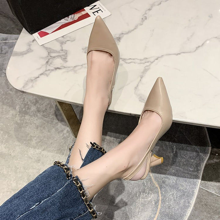 Dame Slingback-pumper med spidse design og luksuriøs blokhæl Stilla