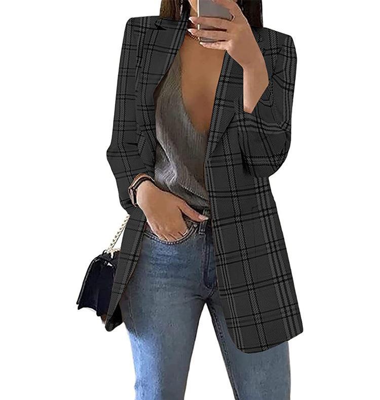 Dame ternet blazer med moderne snit Stilla