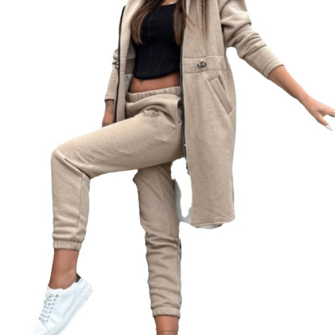 Dame sporty loungewear-sæt med hætte Stilla