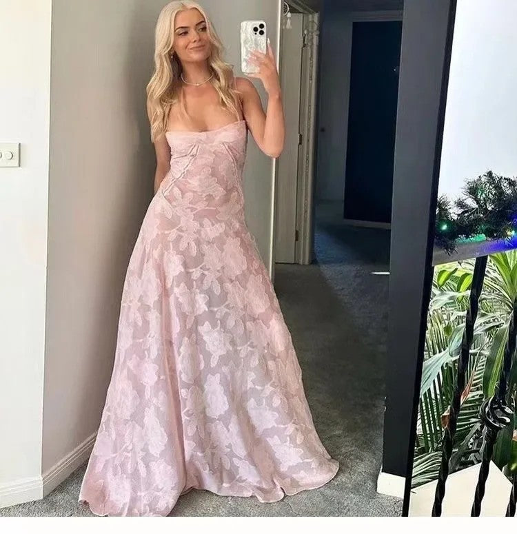 Dame Blomster Spids Aftenkjole Stilla