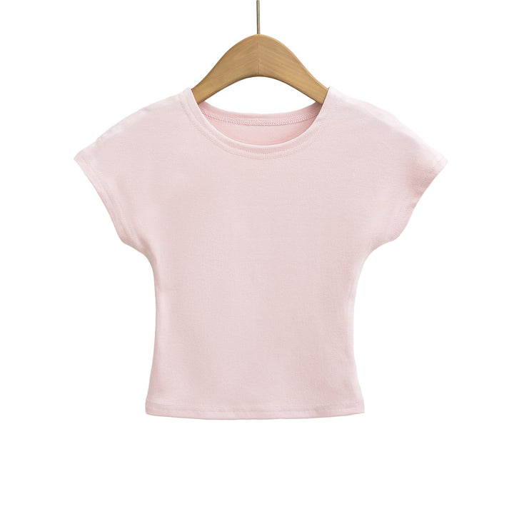 Dame afslappet oversized T-shirt med korte ærmer og rund halsudskæring Stilla