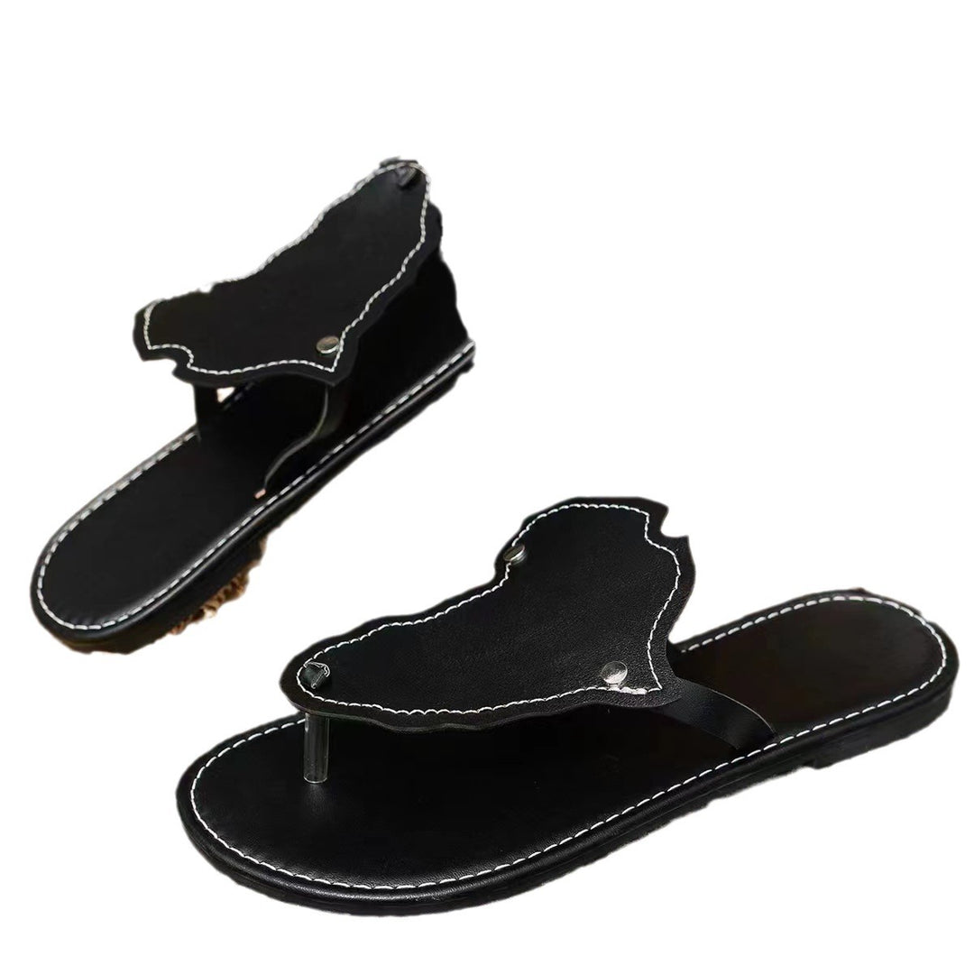 Dame Zehentrenner-sandaler med kunstnerisk overflade og skridsikker sål Stilla