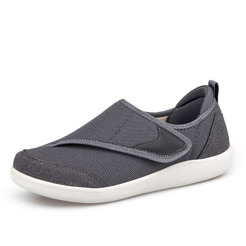 Dame nan en-håndsjustérbar slip-on-halbsko med velcro, åndbar mesh og stødabsorberende EVA-sål Skovae