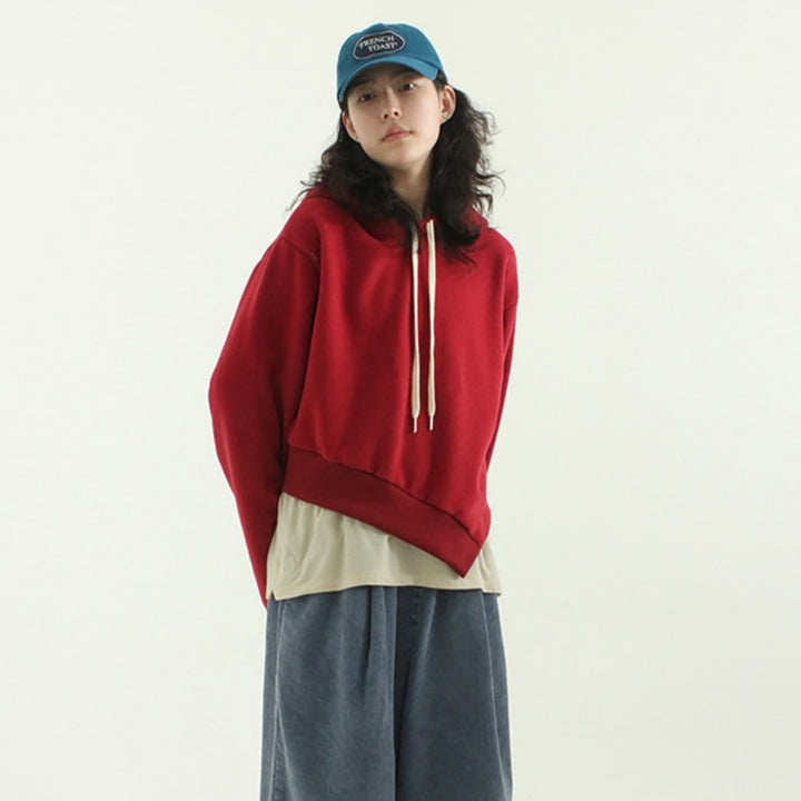 Dame casual hoodie med oversized pasform Stilla