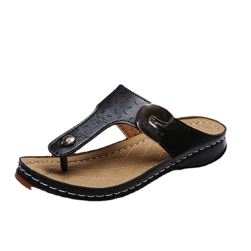 Dame Lukkede Tåsplit Sandaler med modigt Riemendesign og anatomisk Sål Stilla