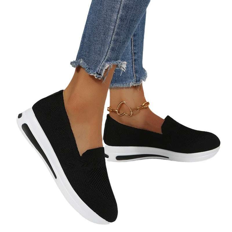 Dame mode Slip-On Sneakers med åndbart mesh-overmateriale og skridsikker sål Stilla