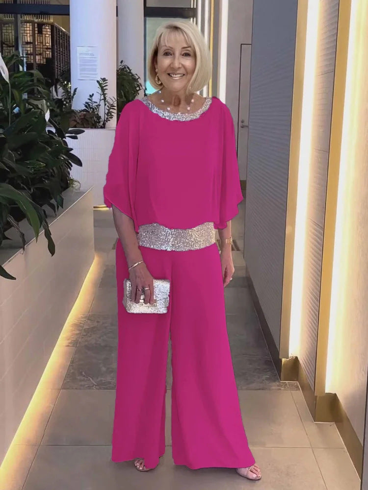 Damer elegant Culotte med glimmer-accente Stilla