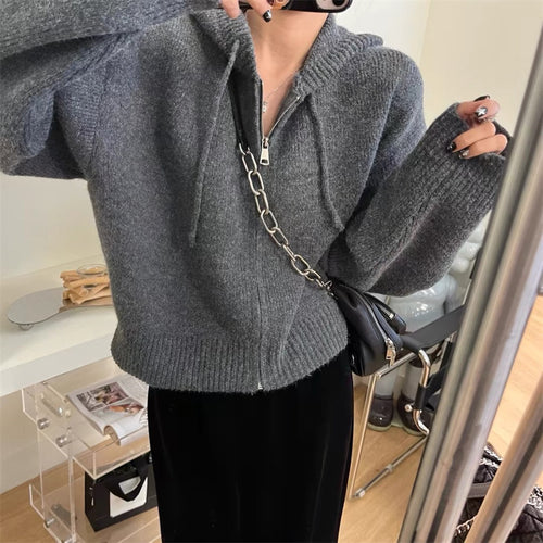 Kvinders hættetrøje med lynlås og casual fit Stilla