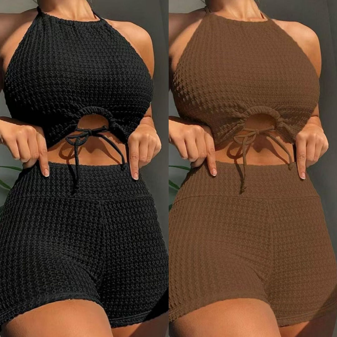 Dame Sporty Bikini-sæt med justerbare stropper og elegant design Stilla